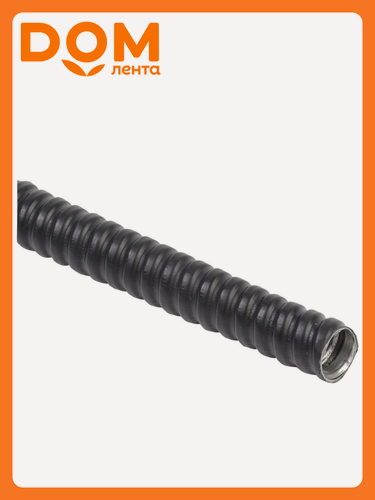 Изображение товара Металлорукав IEK Р3-ЦПнг-20 с протяжкой черный 50 м