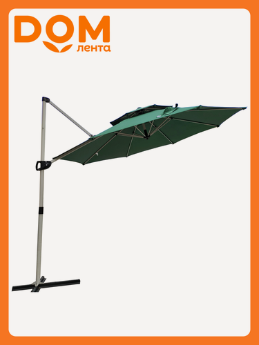 Изображение товара Зонт садовый Paolo, полиэстер, водоотталкивающий, металлический каркас, диаметр 300см, зеленый
