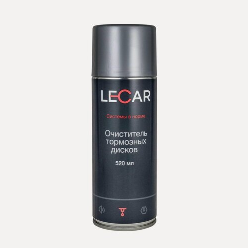 Изображение товара Очиститель тормозных дисков аэрозоль 520 мл / LECAR / LECAR000130611