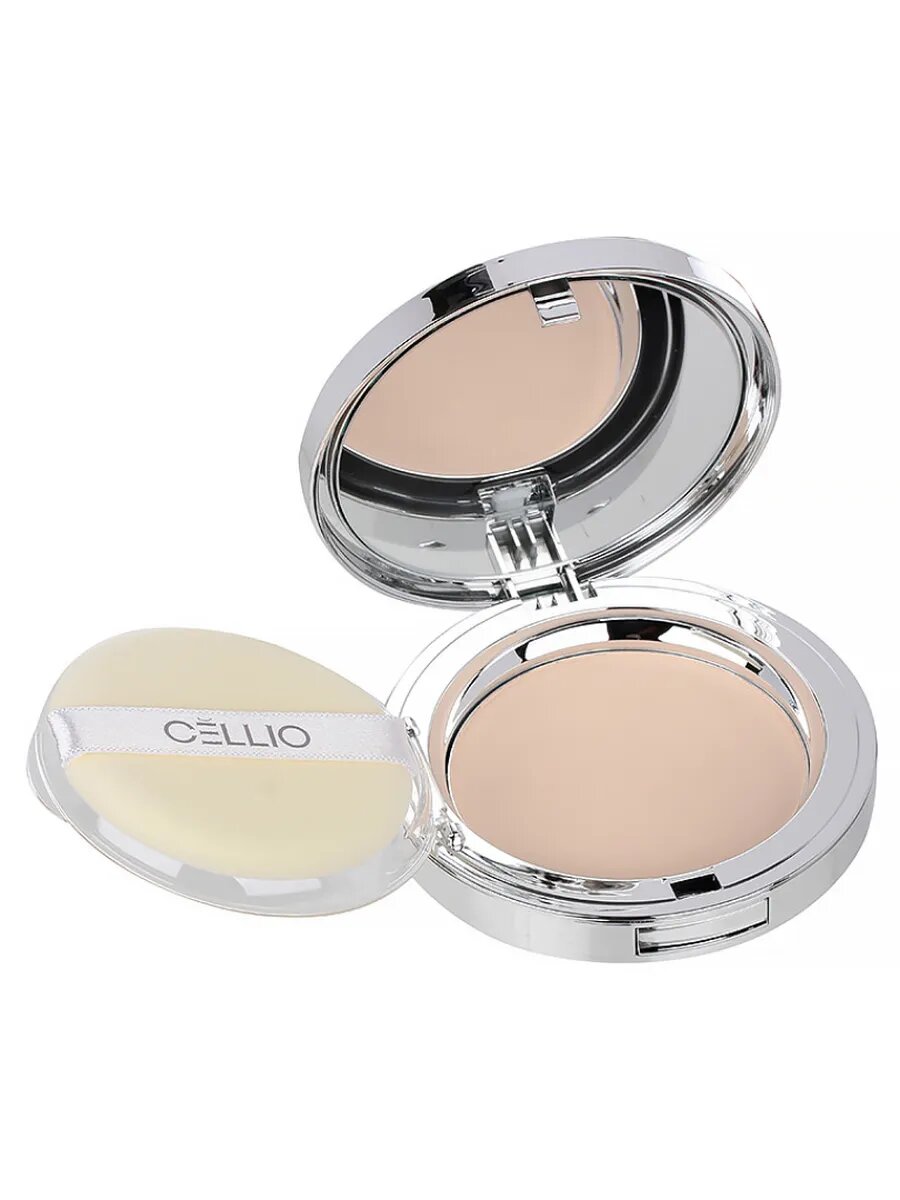 CELL PACT Пудра для лица с коллагеном компактная с зап. блоком CELLIO EX COLLAGEN TWOWAY CAKE #13,15г*2