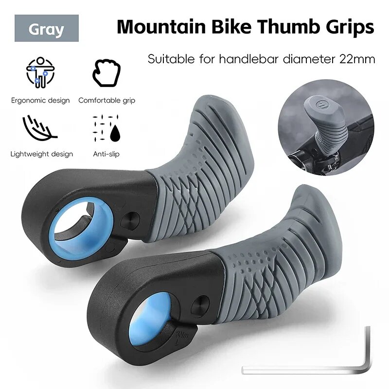 WEST BIKING Ручки для руля MTB Серый, Gray