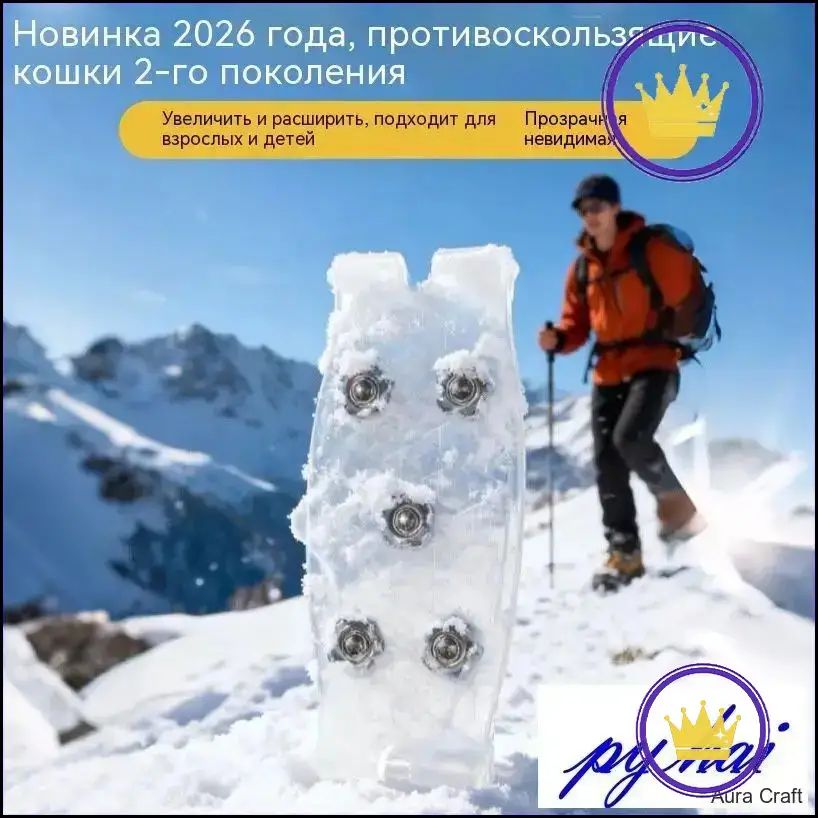 Кошки альпинистские универсальные черные стальные для высотного альпинизма, Длина 15 см, Вес 400 г, Универсальный размер