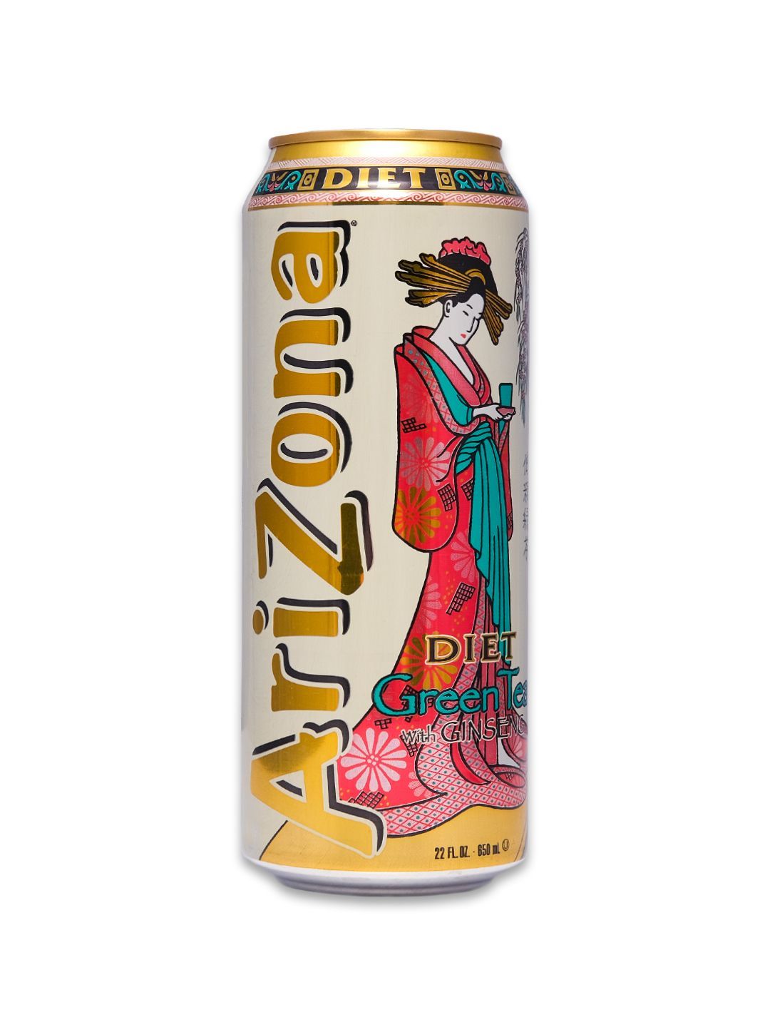 Напиток AriZona Green Tea Ginseng Diet / Аризона Зеленый Чай Женьшень диетический (США), 1 шт. 650 мл