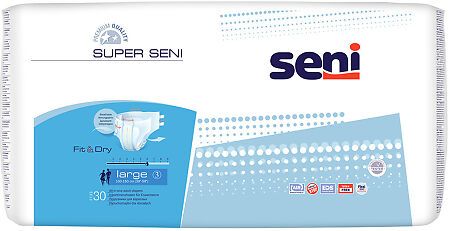 Сени SUPER подгузники L N30