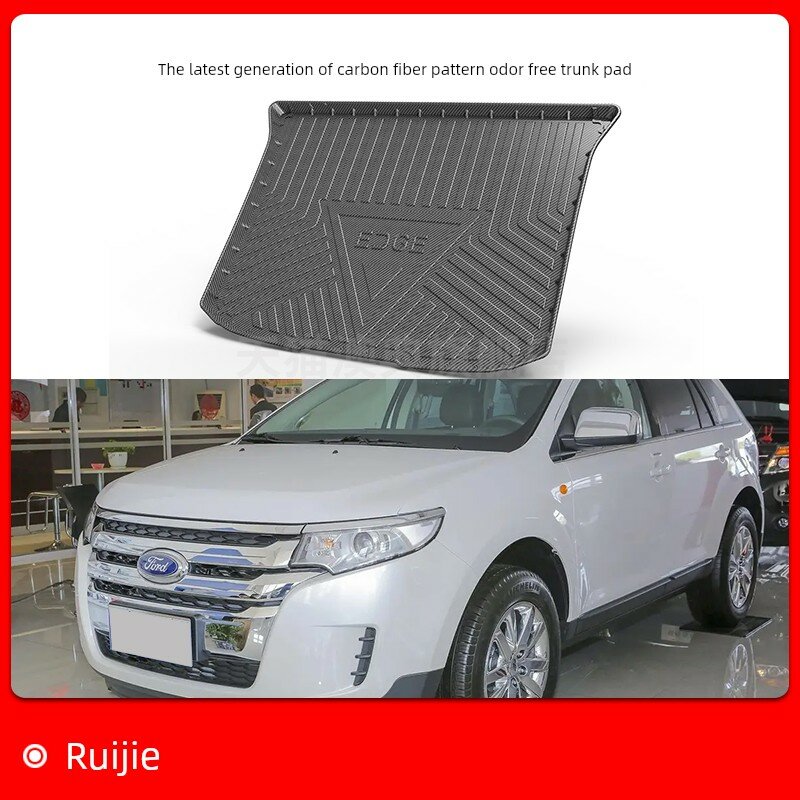 Коврик для багажника Ford Edge импортный (2009-2014) премиум с углеродным волокном