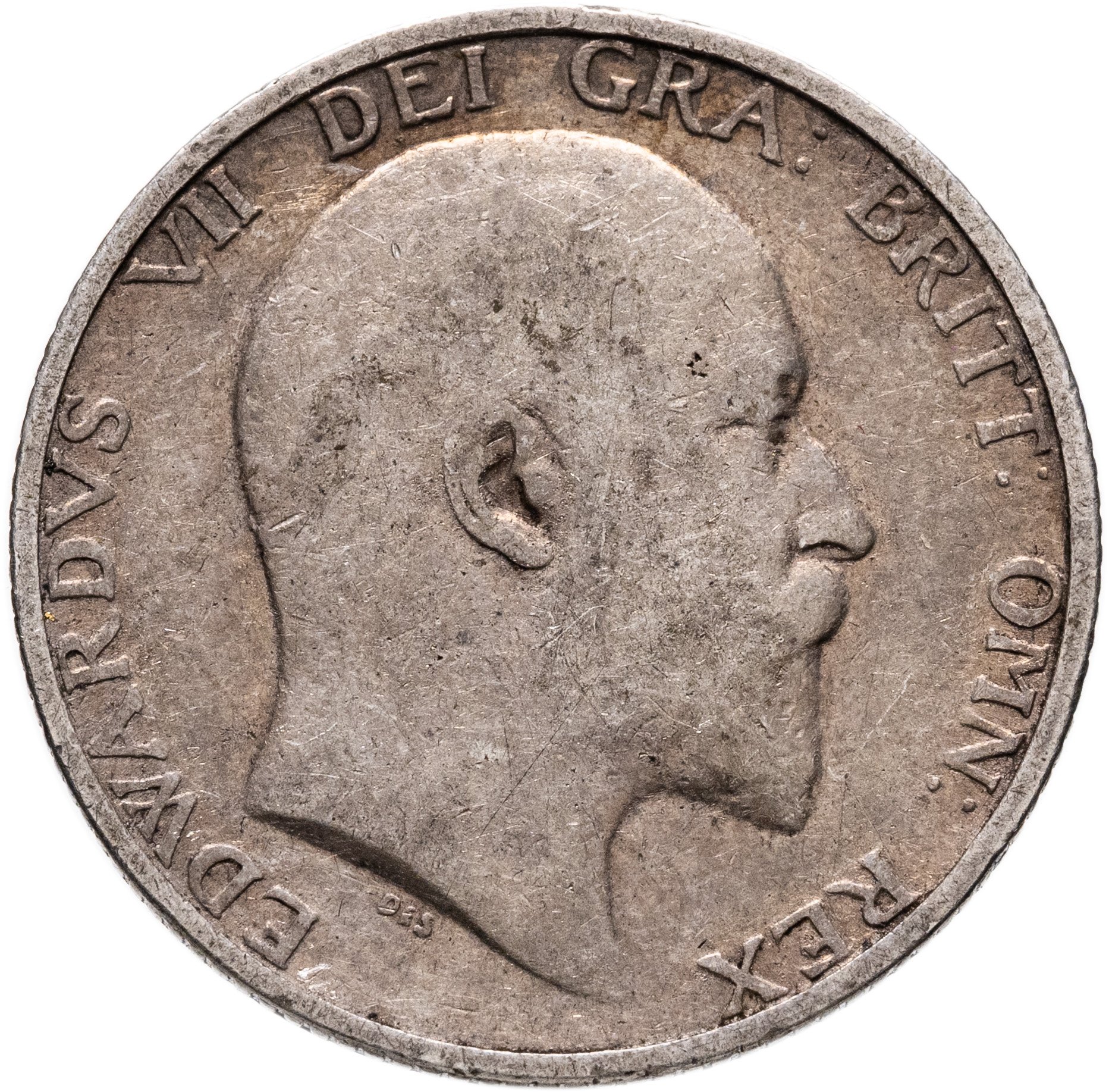 Великобритания 1 шиллинг shilling 1906, Серебро 925, в сохранности F