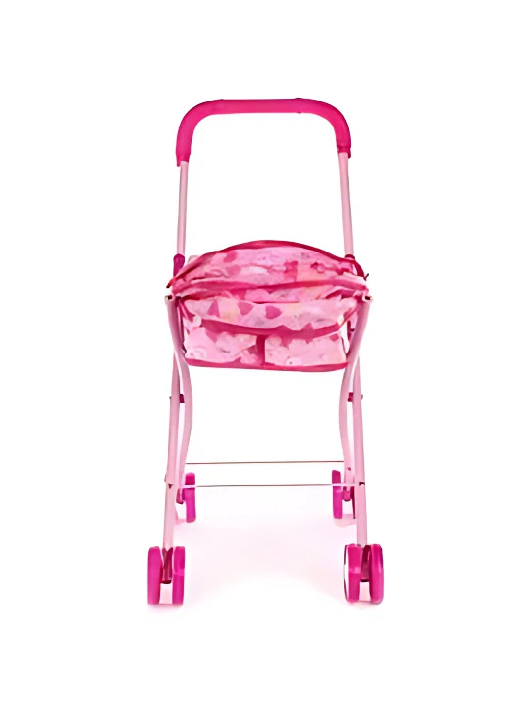 Коляска для кукол, складная люлька для девочек, металлическая — фото 1