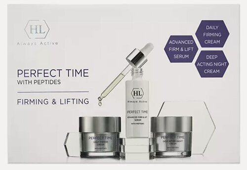 Изображение товара Набор HOLY LAND PERFECT TIME, ADVANCED FIRM & LIFT SERUM 30 мл, FIRMING CREAM 50 мл, DEEP ACTING NIGHT CREAM 50 мл)