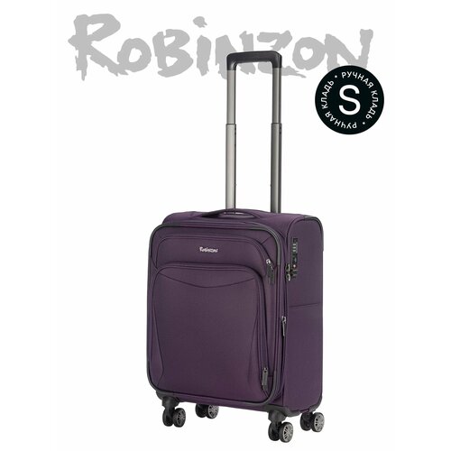 фото Чемодан robinzon, 40 л, фиолетовый