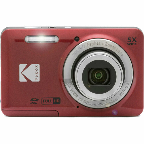 фото Фотоаппарат kodak pixpro fz55 friendly zoom (fz55-red), красный