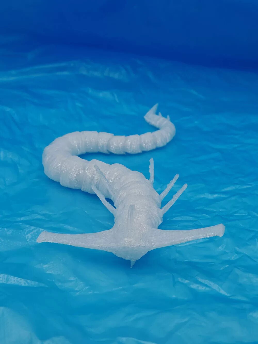 Гост Левиафан прозрачный 3D-печатная модель морского монстра 35 см