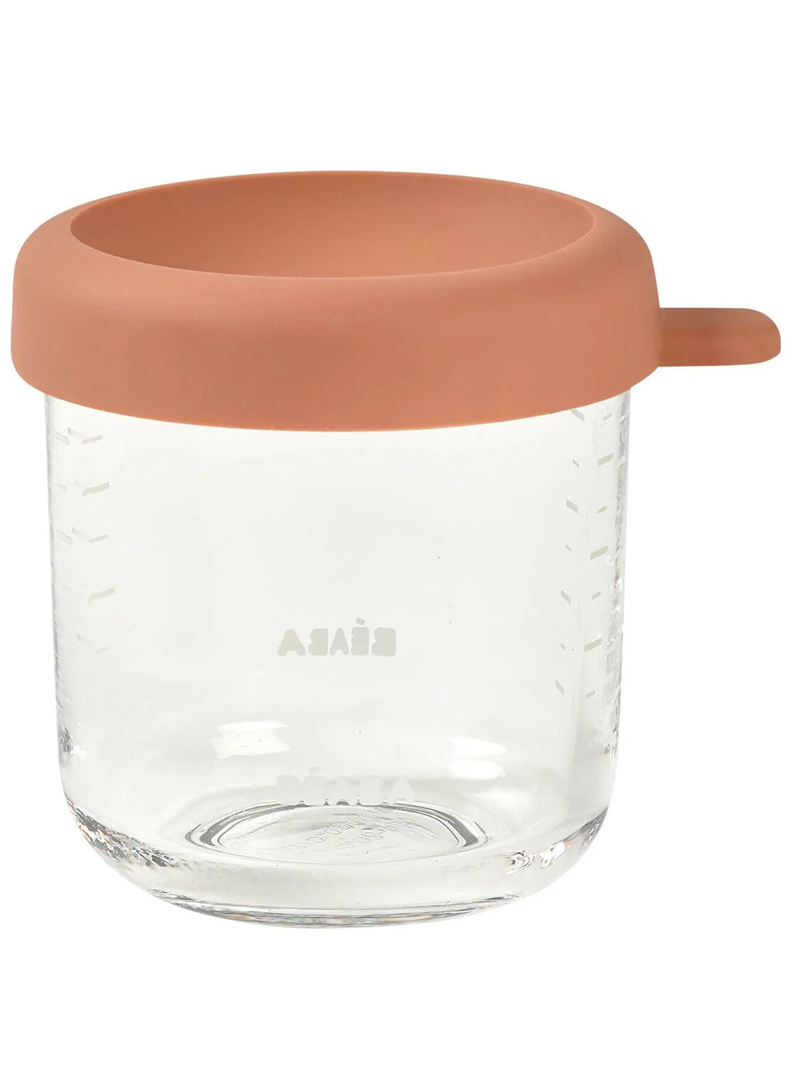 Контейнер Beaba стеклянный, с крышкой, 250мл, д/хранения продуктов/PORTION VERRE TERRACOTA 914013