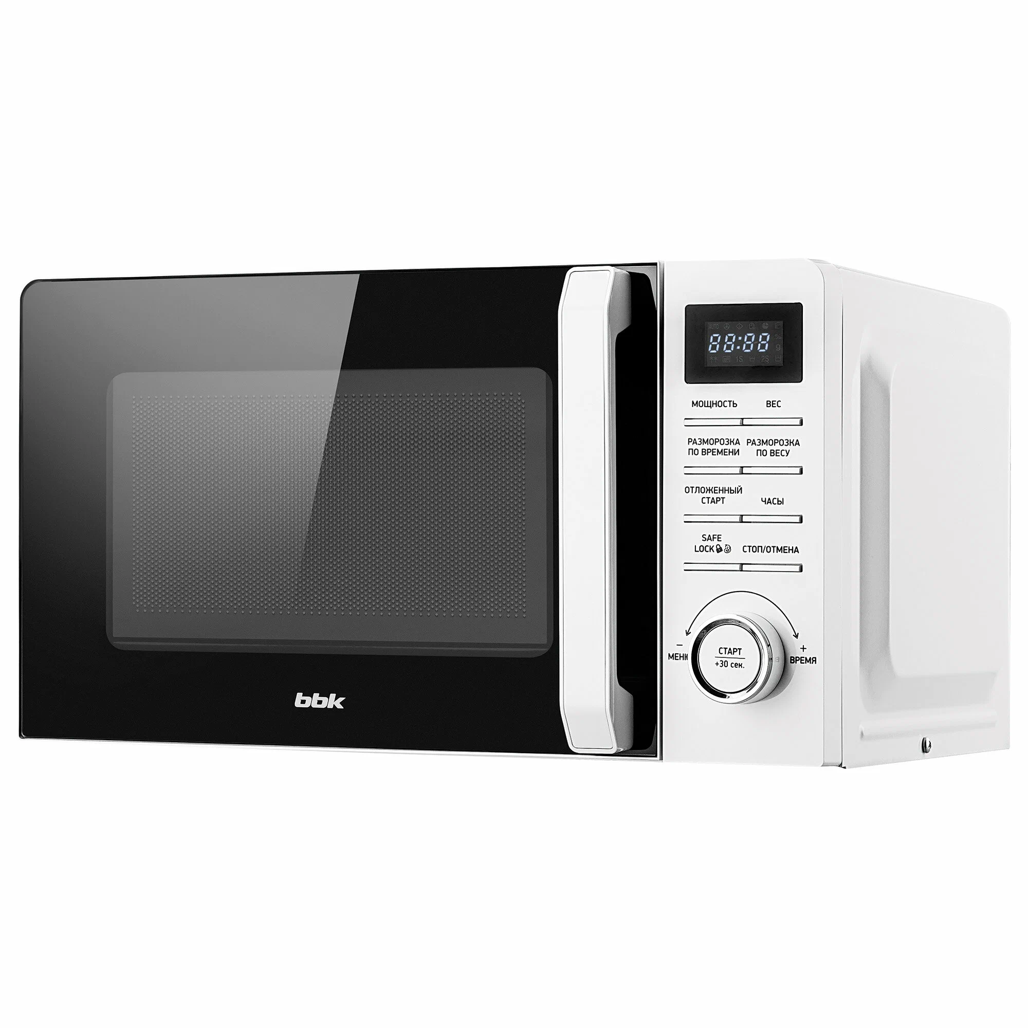 Микроволновая печь BBK 20MWS-720T/W, белый, 700 W, 20 литров