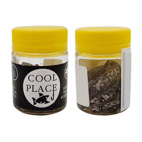 Приманка Cool Place Maggot 4см, цвет черный (белая крошка), с ароматом сыра