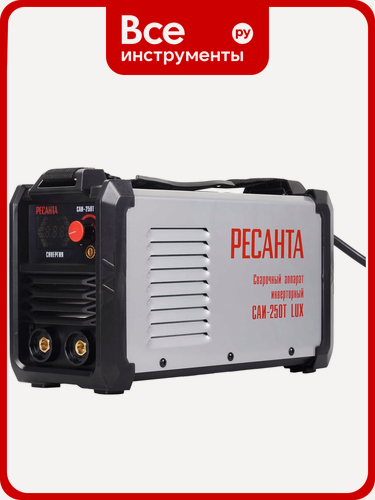 Изображение товара Сварочный инверторный аппарат Ресанта САИ-250Т LUX 65/72, 230 В, для ручной дуговой сварки