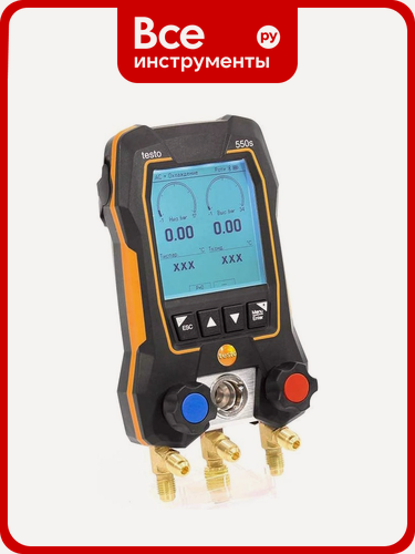 Изображение товара Манометрический коллектор Testo 550s Комплект 1 с кейсом 0564 5501, прочный