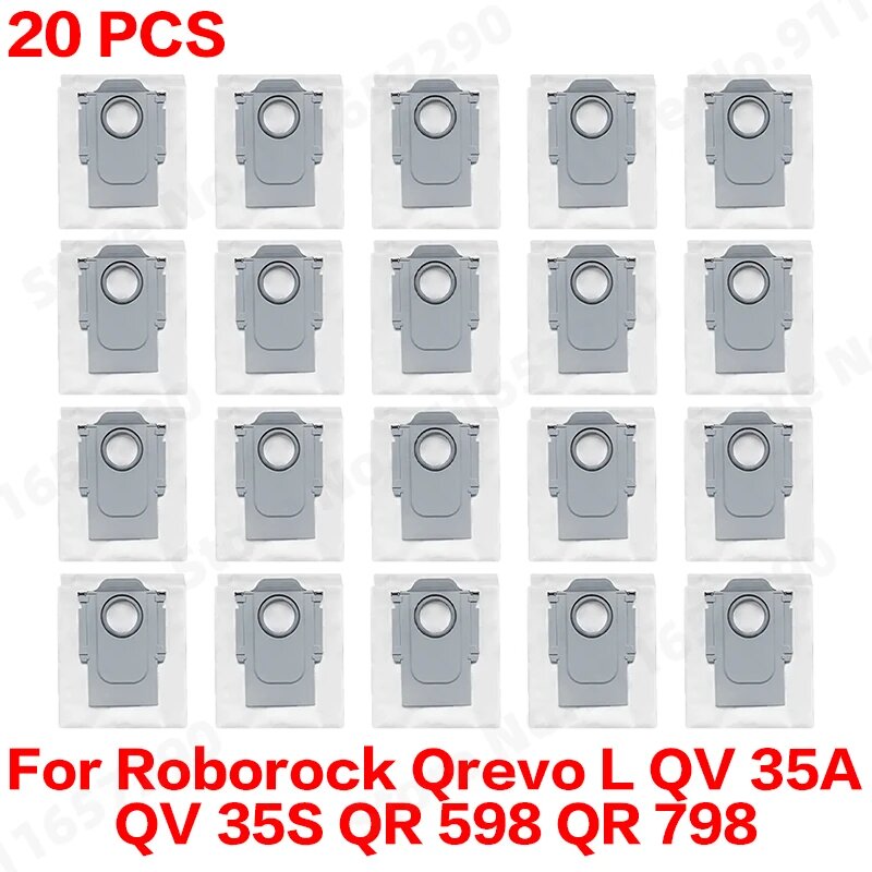 Запчасти для Roborock Qrevo L QV 35A QV 35S QR 598 QR 798 Серый, 20 Pcs3