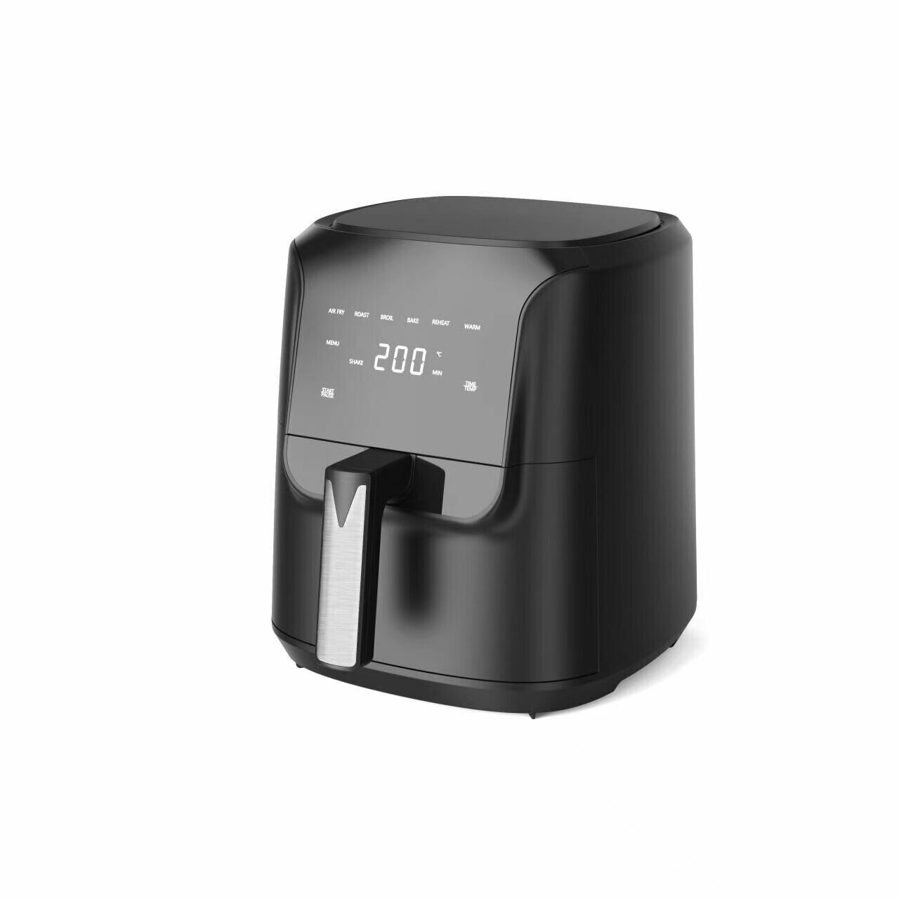 Аэрогриль электрический 1500вт 6л мультипечь 5 программ TF2 аэрофритюрница с чашей и решеткой черный