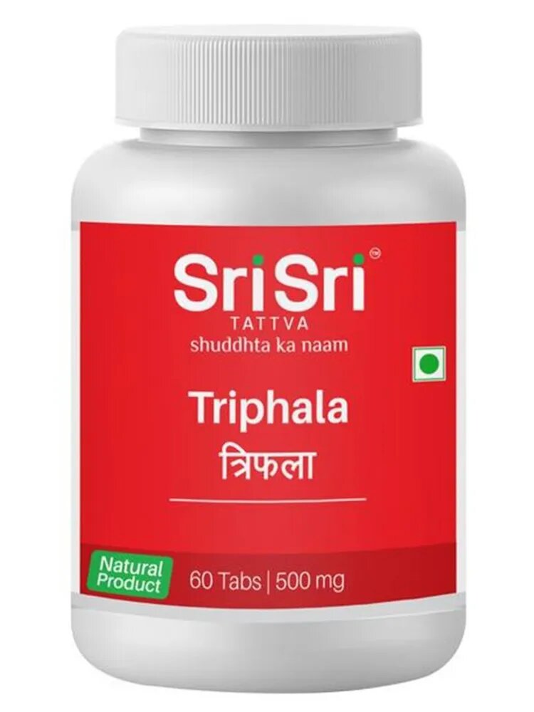Пищевая добавка Sri Sri Трифала для омоложения организма 500 мг, 2 уп по 60 т