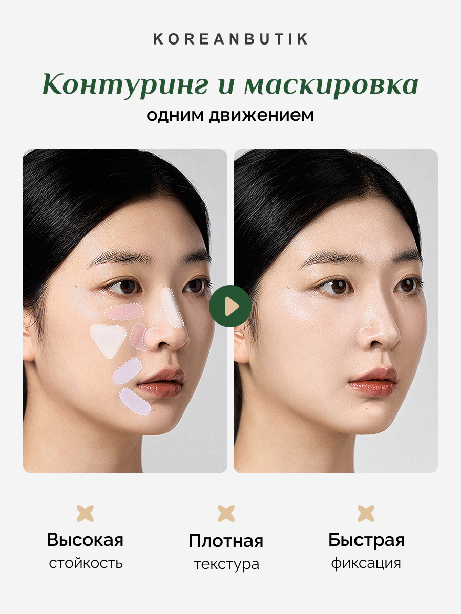 Палетка консилеров | TFIT Cover Up Pro Concealer B01 Corrector — фото 1