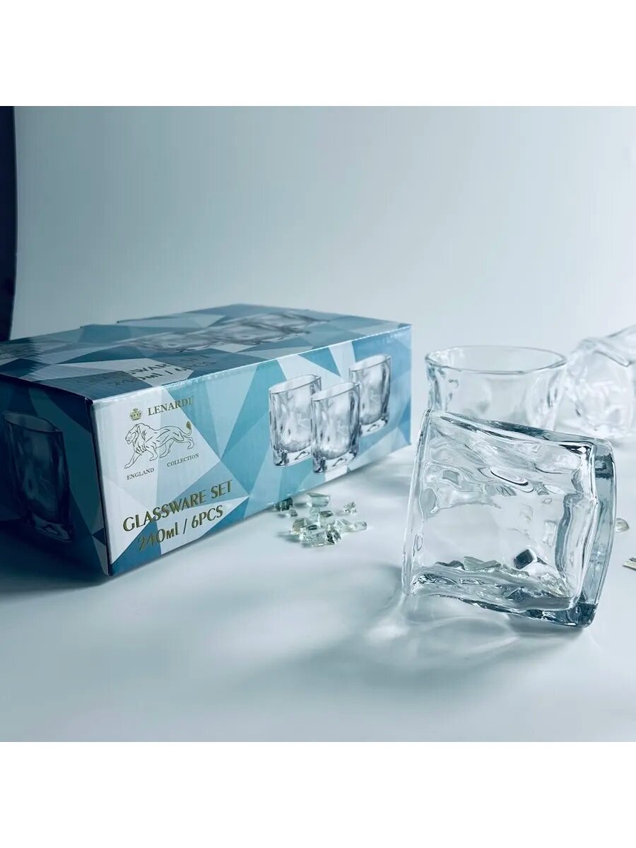 Набор из 6 штук Стакан Lenardi 240мл стекло