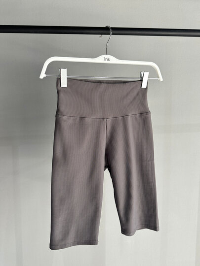 Велосипедки INK Бежевый, Зеленый, Серый, размер L, серый — фото 1