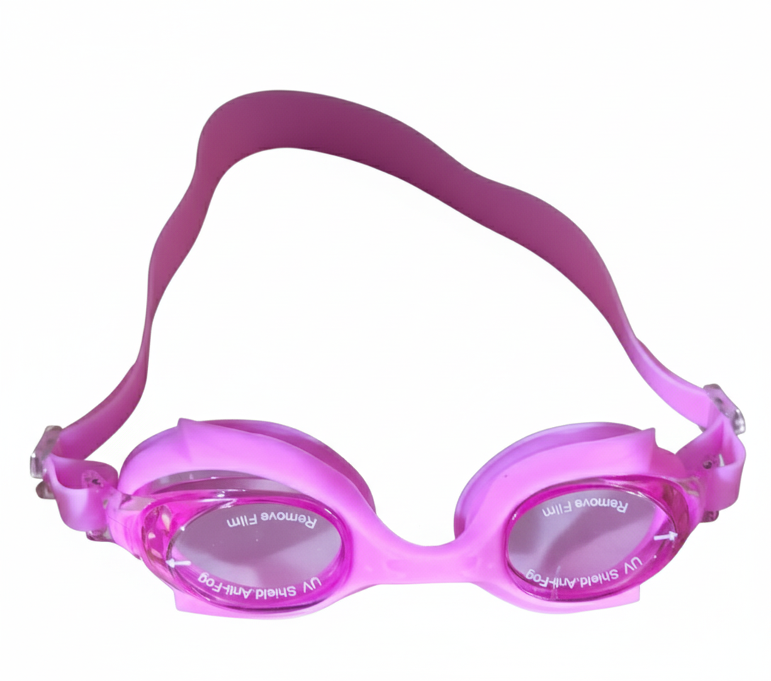 Розовые Очки для Плавания с UV-защитой и Антизапотевающим Покрытием (Anti-Fog)