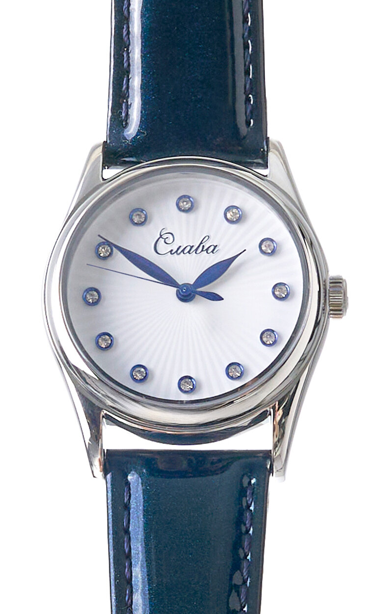 Наручные часы Слава, синий — фото 1