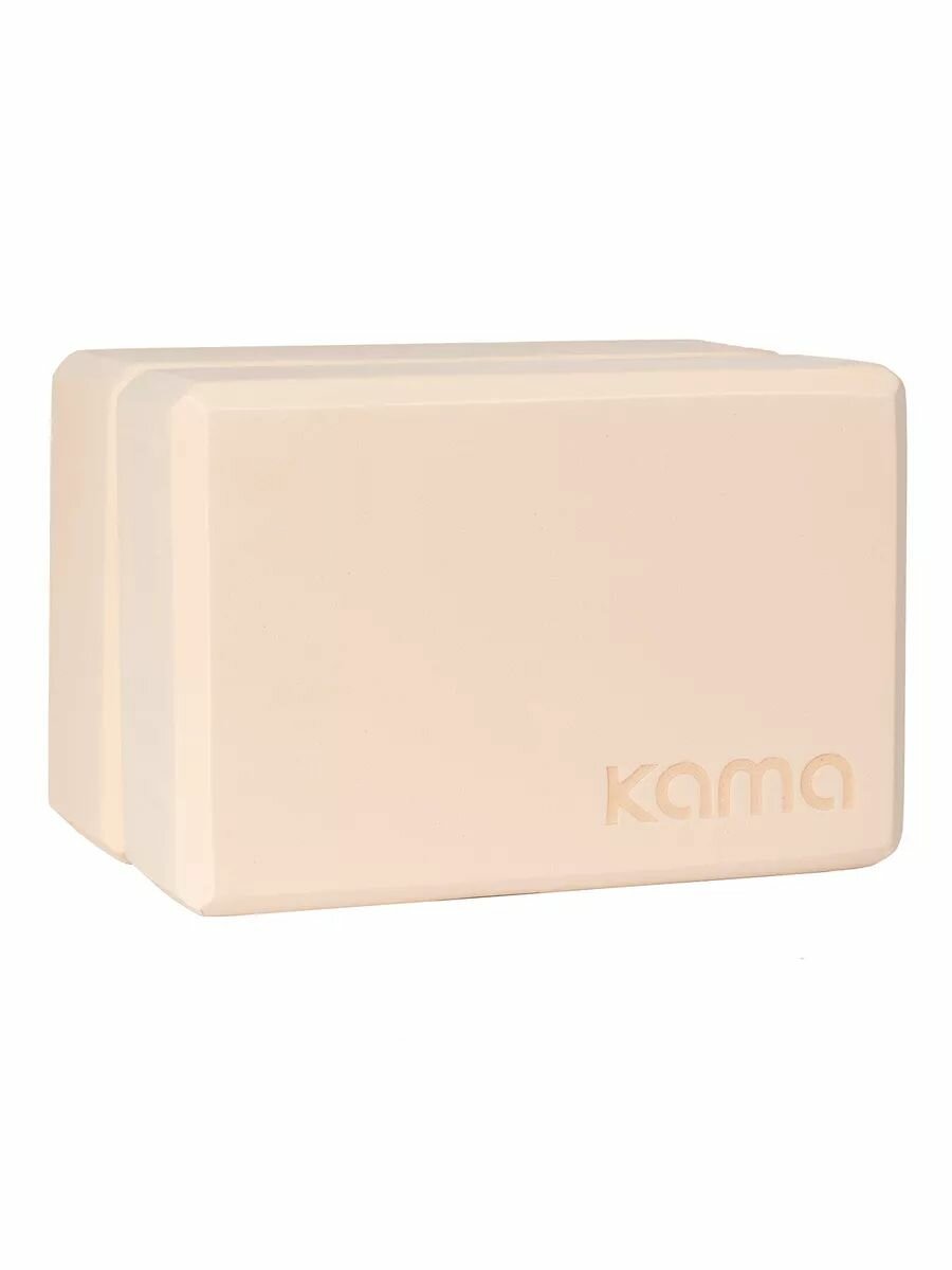 Блоки для йоги и фитнеса, Kama, 2 шт, бежевые — фото 1
