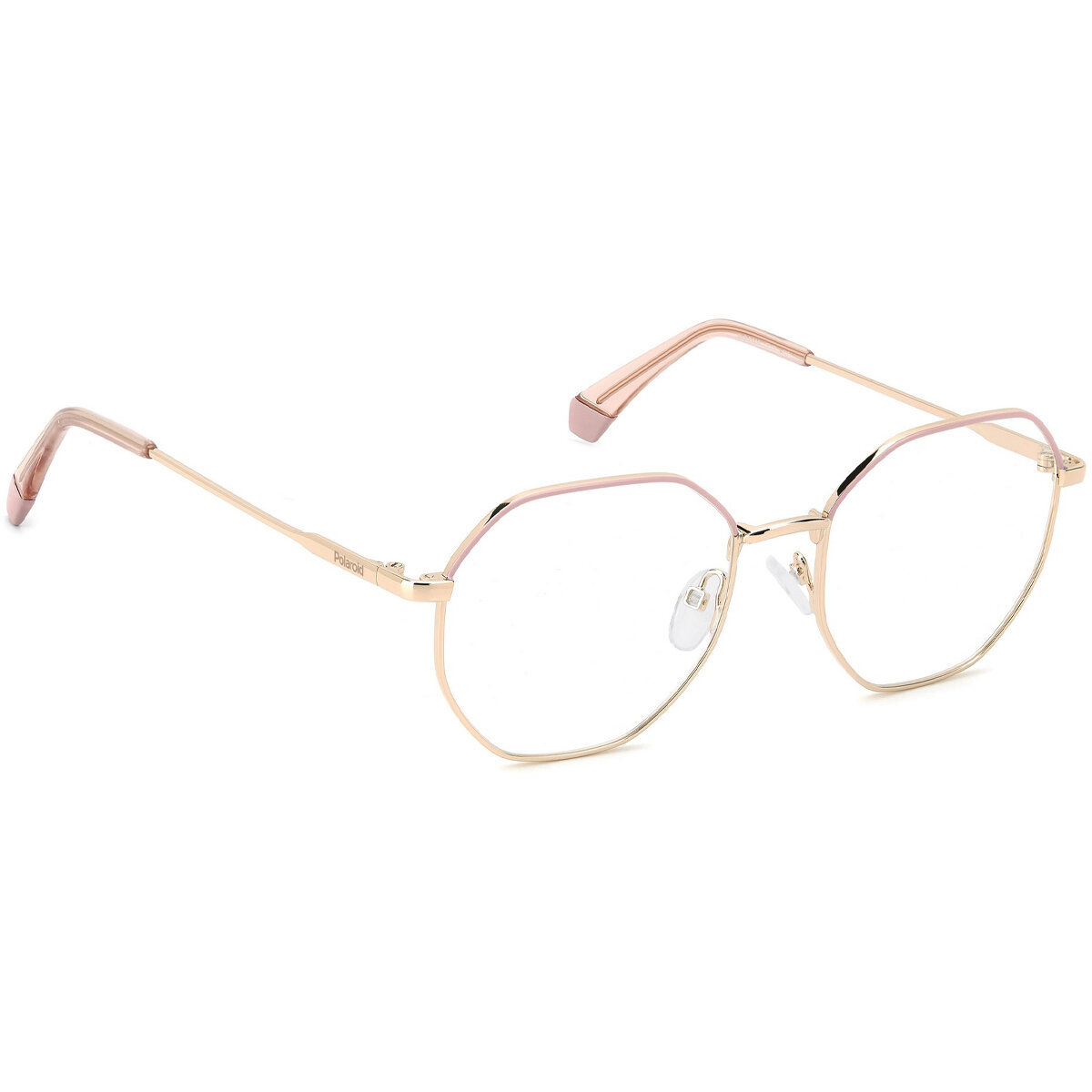 Оправа для очков Polaroid D555 EYR Очки для зрения необычной формы мужские женские золотого цвета — фото 1