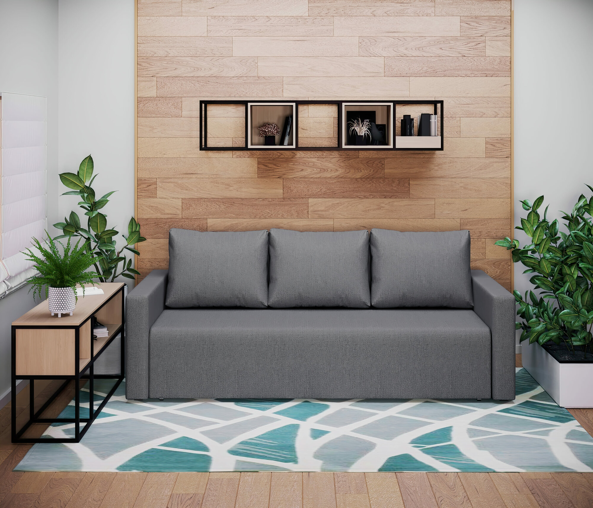 Диван Олимп 2  еврокнижка рогожка саванна плюс маус ППУ