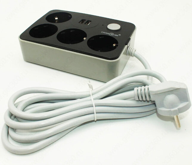 Разветвитель USB CX-U214, 4 выхода, для компьютера и ноутбука — фото 1