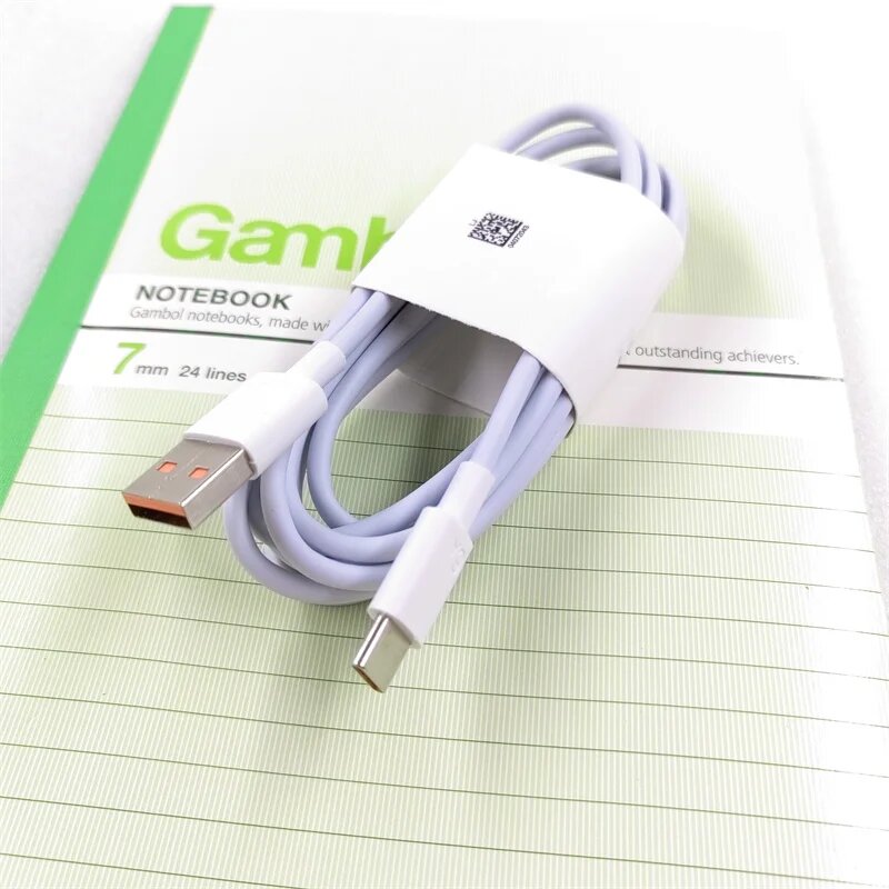 Супербыстрое зарядное устройство для Huawei 66 Вт с вилкой Стандарта ЕС 6 А кабель USB Type-C для Huawei P60 Mate X3 XS2 50 40 P50 P40 P30 Pro Nova10 9 8 Honor 50 SE V40 White 6A 2M Cable