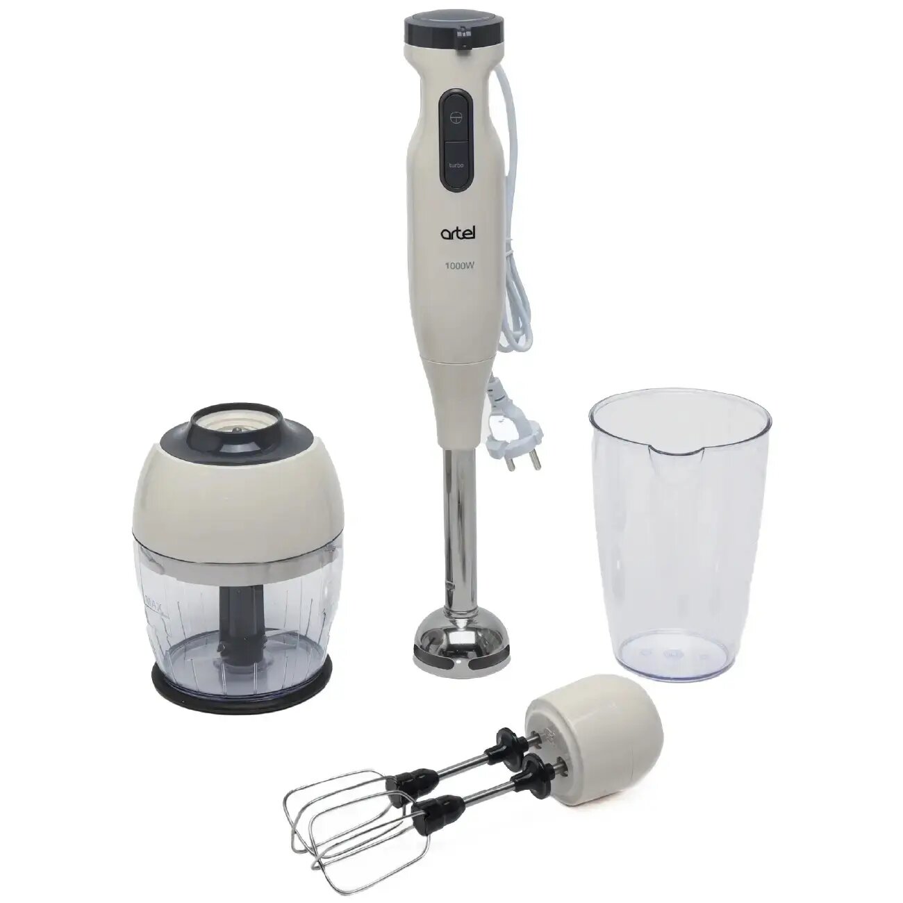 Блендер ARTEL HB 62, В комплекте: Мерный стакан, Вес: 1.5 кг - 2 кг, Высота: 20 см