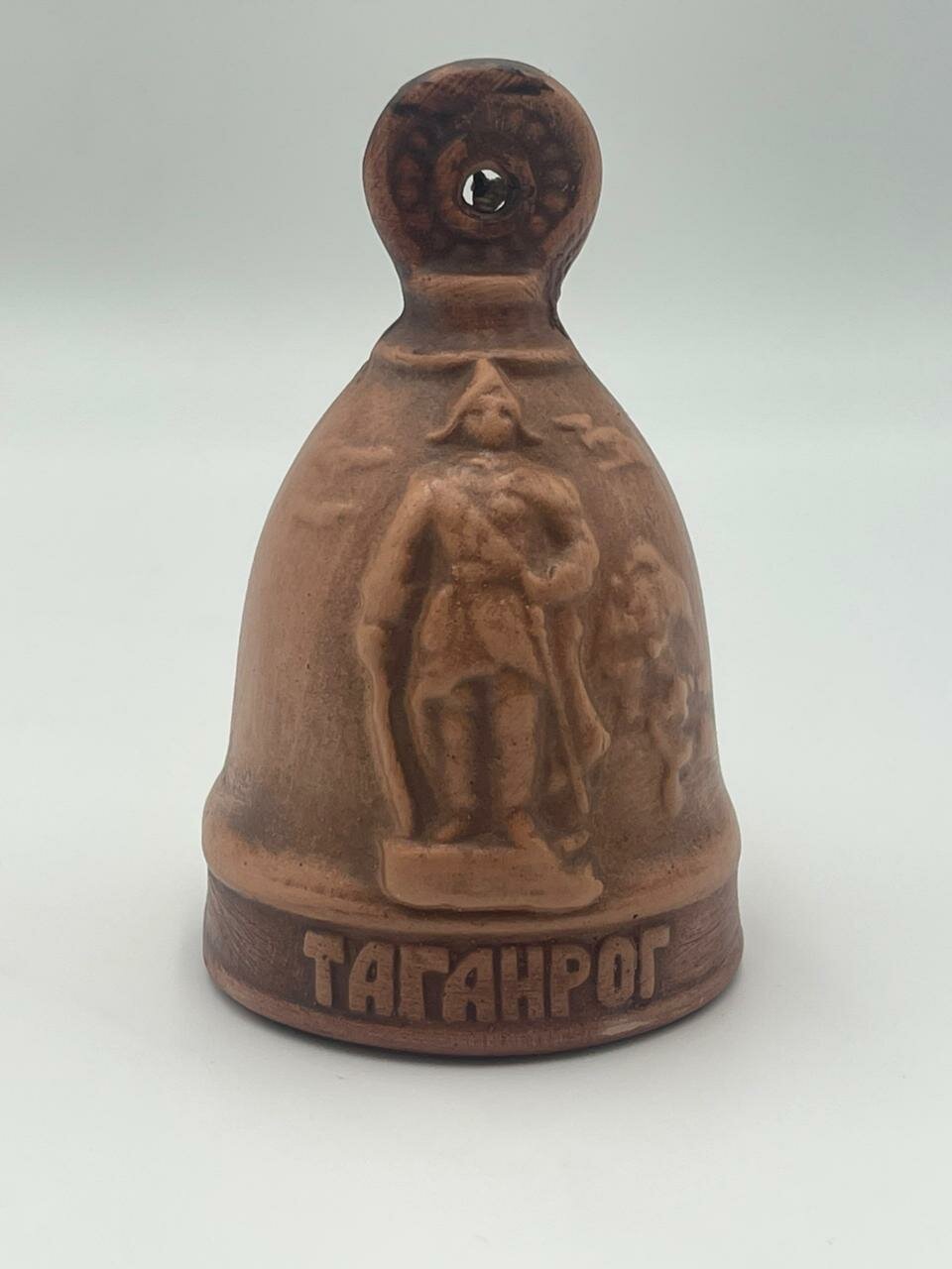 Сувенирный гипсовый колокольчик с Петром Первым ручной работы от бренда Present61 — фото 1