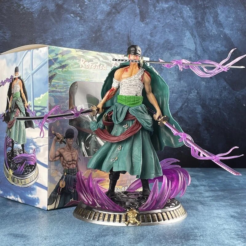 Коллекционная Фигурка One Piece Roronoa Zoro, 21 См, ПВХ, Детализированная Скульптура, Подарок На День Рождения Для Взрослых