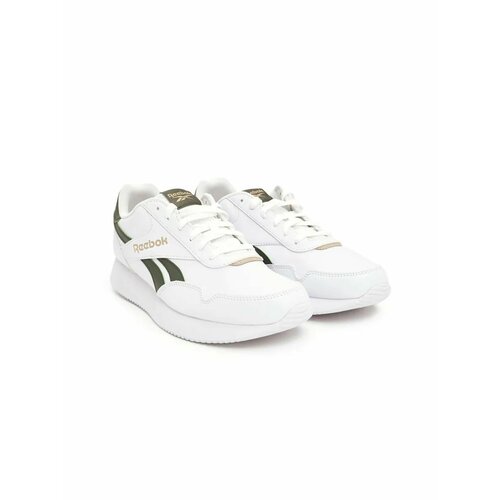фото Кроссовки reebok jogger lite, полнота f, размер 10 us, белый/зеленый/бежевый