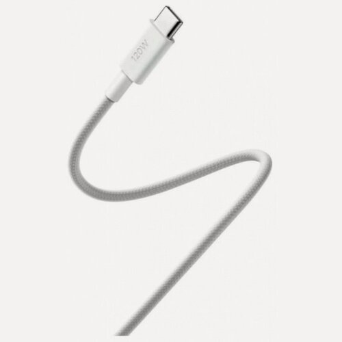 Изображение товара Кабель Xiaomi 6A Braided USB-C -USB-C 2м, белый (BHR087AGL)