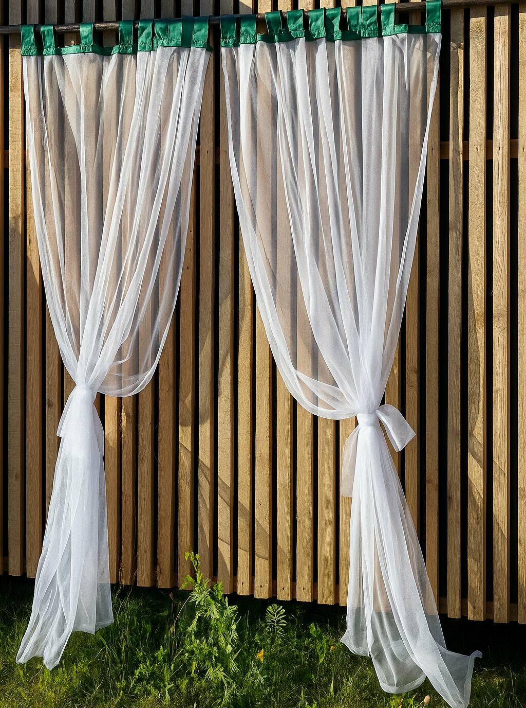 Москитная штора уличная от комаров на дверь беседку шатер ширина 145 см высота 210см 1шт