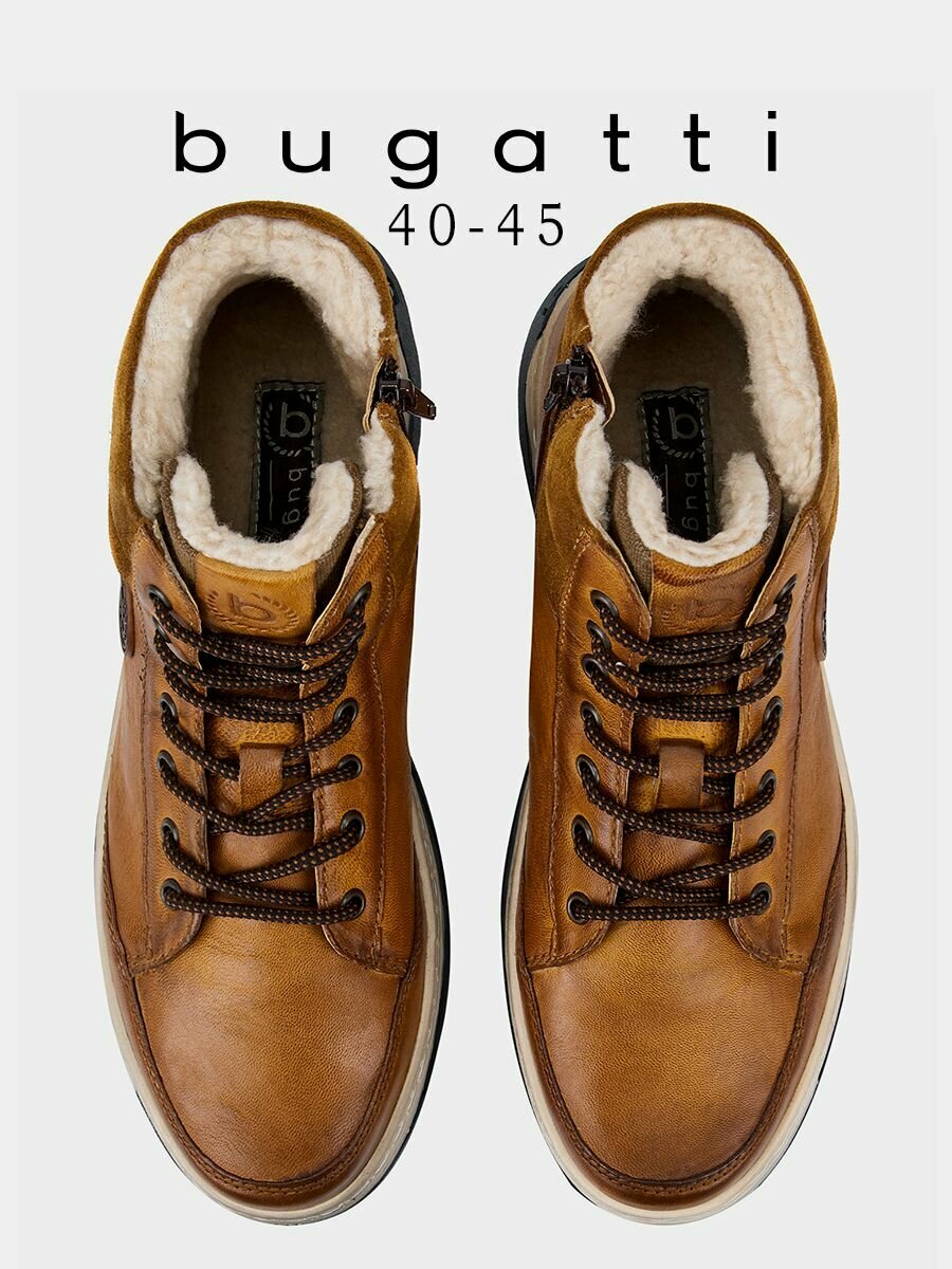 Ботинки Bugatti, размер 42, светло-коричневый