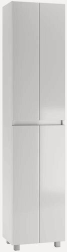 Изображение товара Шкаф-пенал для ванной Айсберг Норма DA1644PR 45 напольный, 45 см, белый, глянцевый, с дверками, из МДФ