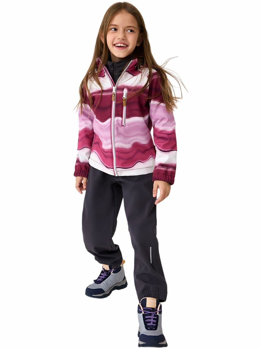 Куртка Lassie Vantti, размер 134, розовый/белый — фото 1