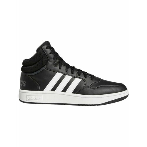 фото Кеды adidas hoops 3.0 mid, полнота f, размер 8,5 uk, черный/белый