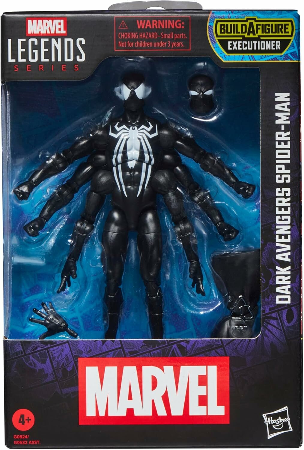 The Avengers Dark Avenger Spider-Man — коллекционная фигурка 6", с деталью Executioner BAF