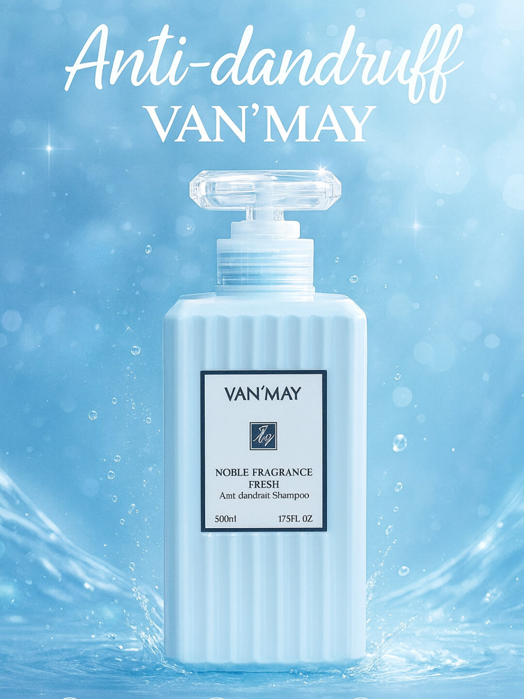 Гель для душа с лепестками роз, VAN'MAY, увлажняющий и питательный, 500 мл