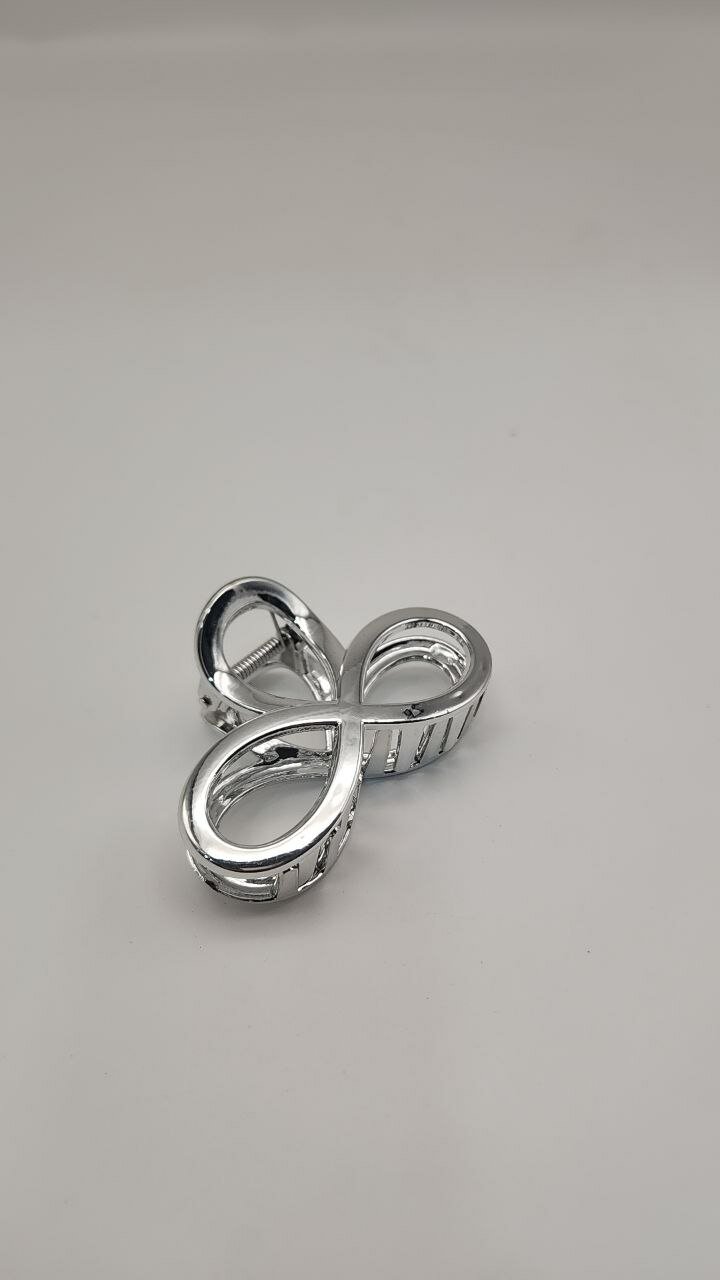 Серебряный крабик для волос — элегантная и стильная заколка для девушек. — фото 1