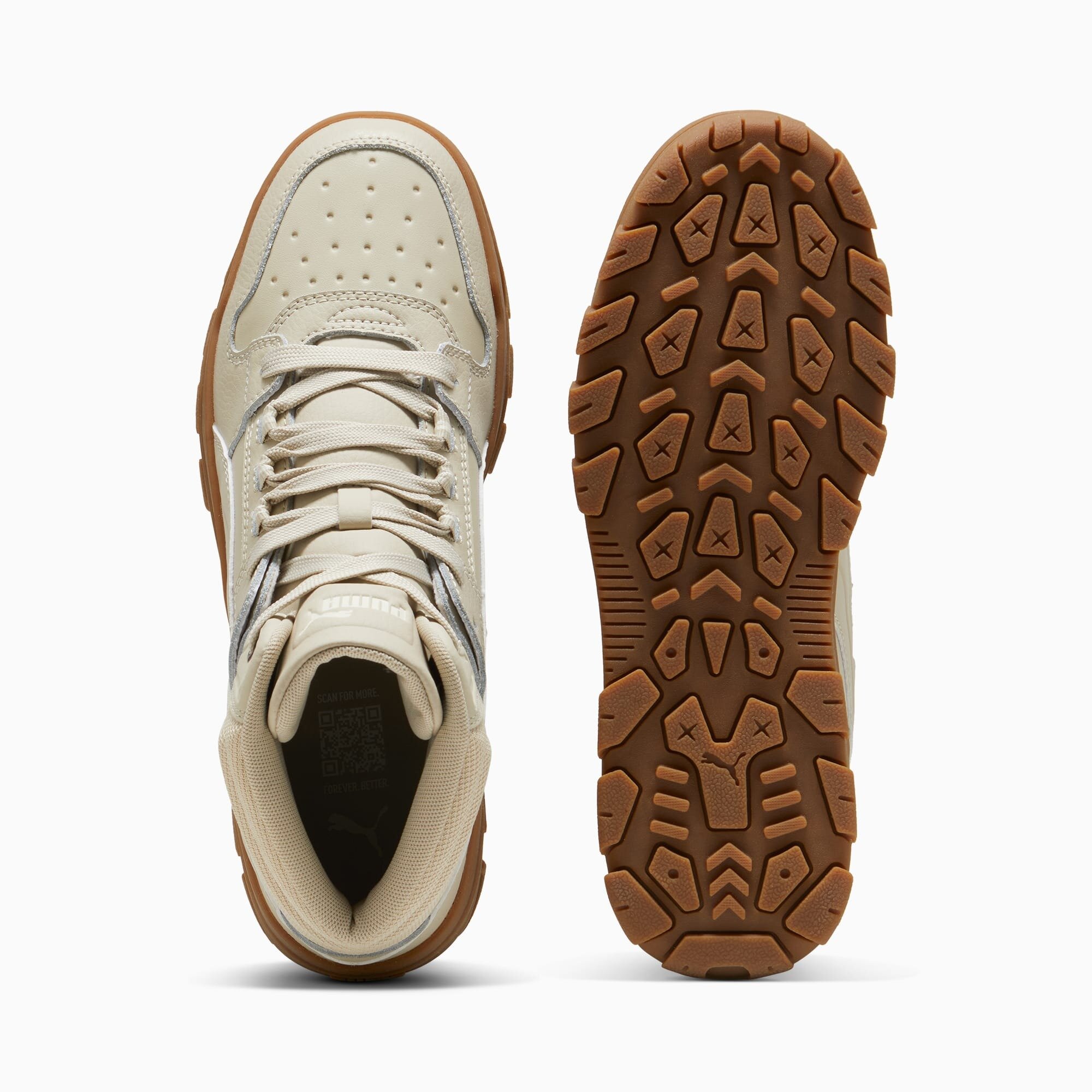 Кеды PUMA Rebound Abrupt, размер 7 UK, бежевый — фото 1