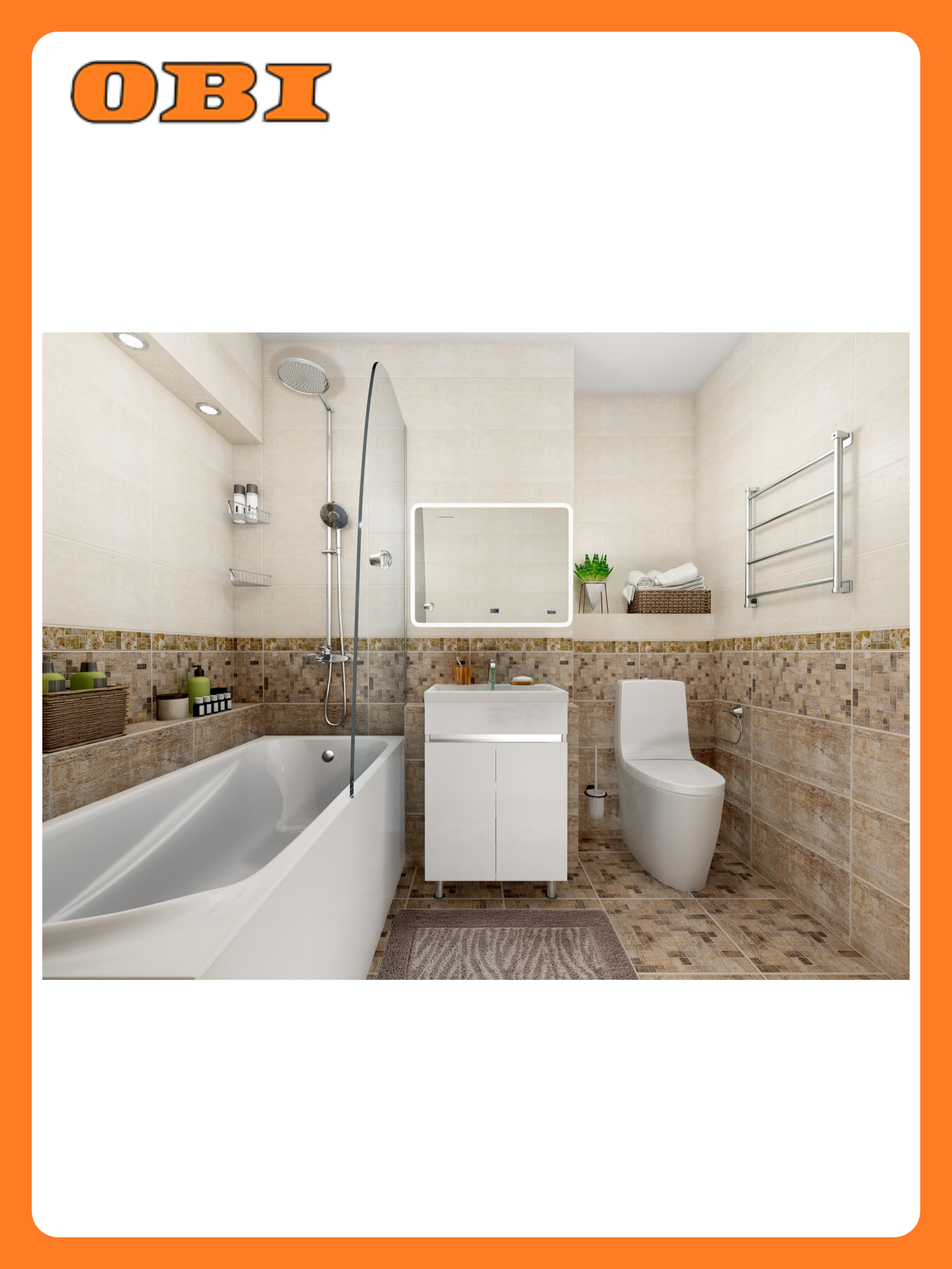 Бордюр Нефрит-Керамика Тоскана орнамент коричневый 50x7 см 1шт