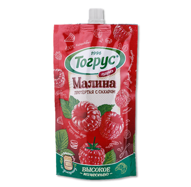 Малина протёртая с сахаром тогрус, 250 гр