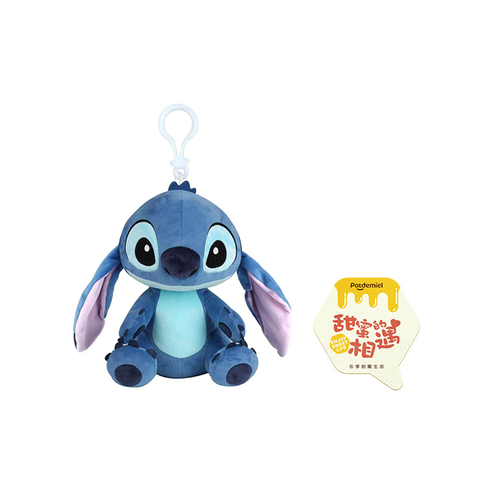Плюшевая кукла унисекс POTDEMIEL x Disney Лило и Стич Звезда, 15 см, 13cm Sitting Stitch Doll Charm+Greeting Card